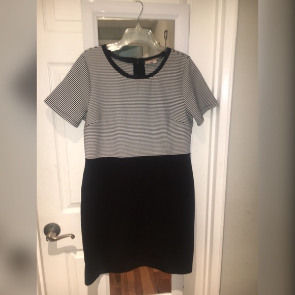 LOFT Striped Shift Dress - Picture 1 of 8